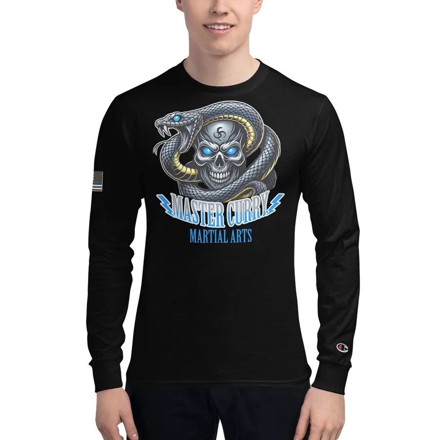 Master Curry Men's Champion Long Sleeve Shirt New Logo from the official Master Curry Karate Jujutsu Ryu store in Staten Island