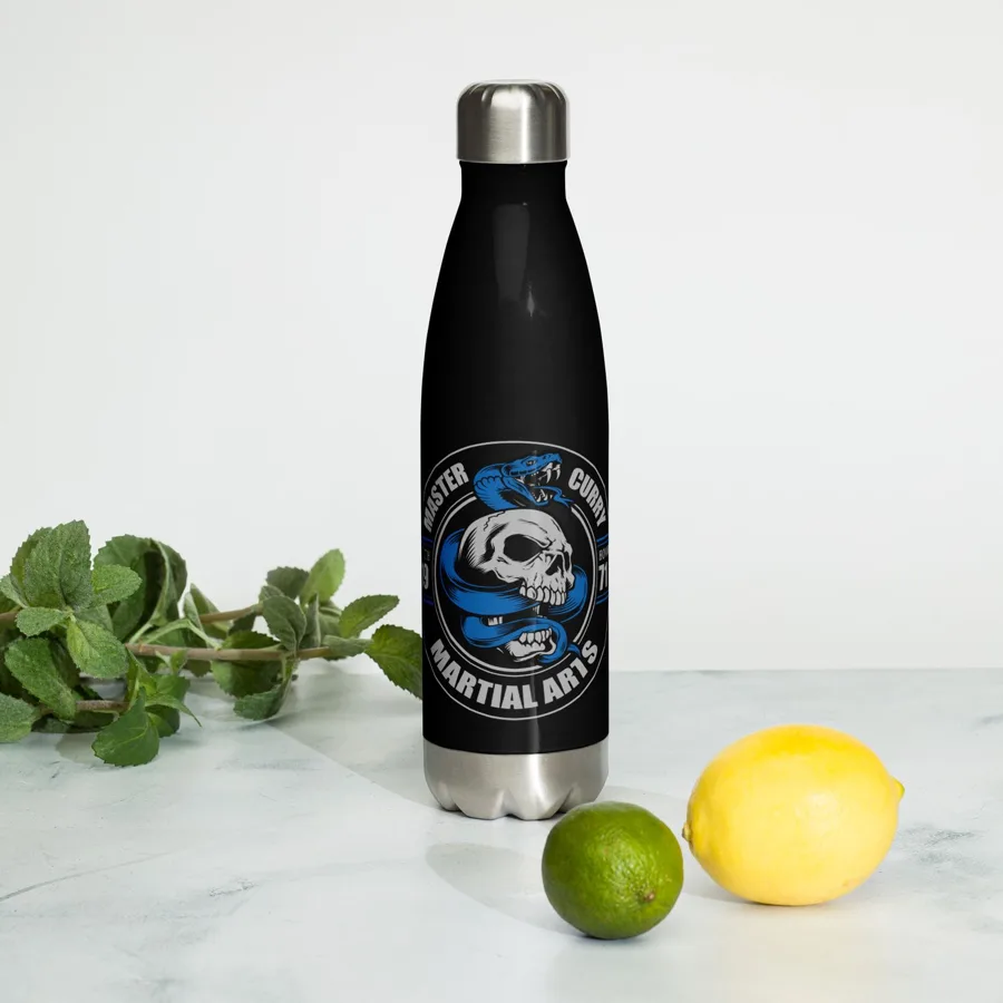 Master Curry Stainless steel water bottle from the official Master Curry Karate Jujutsu Ryu store in Staten Island